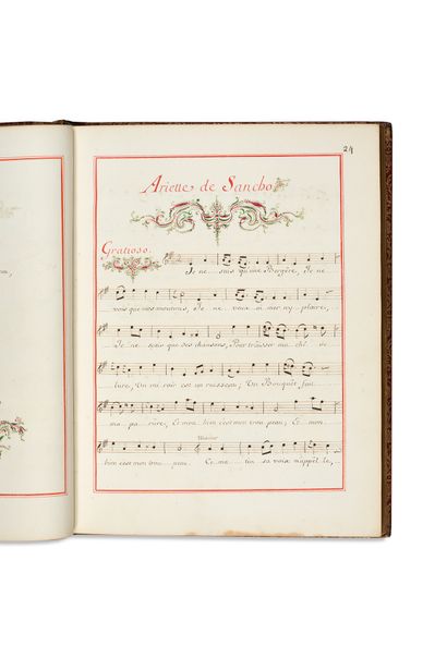 null MUSIQUE
10 MANUSCRITS MUSICAUX par SILVESTRE, [Recueil d'airs choisis], XVIIIe...