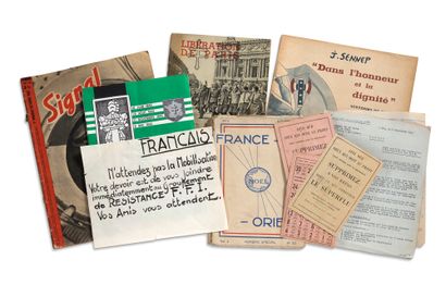 GUERRE 1939 - 1945
Ensemble de documents,...