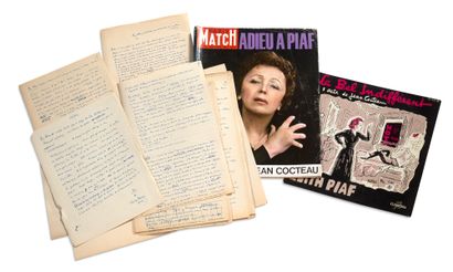 COCTEAU Jean (1889 - 1963) MANUSCRIT亲笔签名，鲁伊-布拉斯，根据维克多-雨果的戏剧改编的电影，1946年；51页对开的标题文件夹，加上3页对开的页面。
维克多-雨果的《鲁伊-布拉斯》之后的电影的完整剧本，包括对话。
皮埃尔-比隆执导了这部影片，于1948年2月上映，让-马莱担任主演（以及唐-塞萨尔-德-巴赞的角色），达尼埃尔-达里欧扮演西班牙女王。
手稿用蓝色圆珠笔写在衬线纸上，结尾处有...