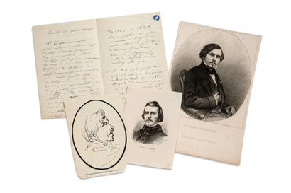 DELACROIX Eugène (1798 - 1863) L.A.S. «Eug. Delacroix», 7 février 1863, à Édouard...