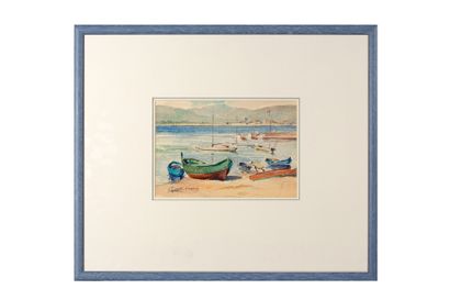 GAUDET Étienne (1891 - 1963) Paysages
Suite de six aquarelles sur papier,signées,...