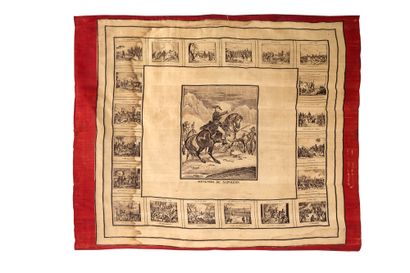 [NAPOLÉON Ier (1769 - 1821)] 印刷海报，圣赫勒拿岛的准确视图和描述，被放逐的法国皇帝拿破仑-布纳帕特的预定住所，[1815]，（伦敦，G....