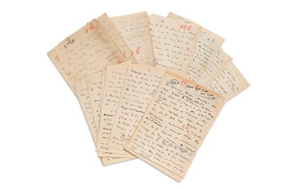 KESSEL Joseph (1898 - 1979) 19 MANUSCRITS autographes, dont 2 signés «J. Kessel»,...