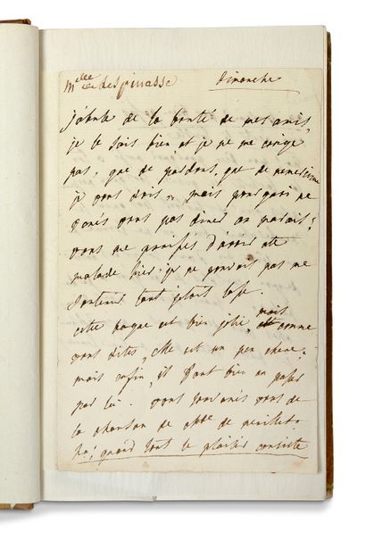 LESPINASSE, Julie de (1732 - 1776) Letters of mademoiselle de Lespinasse, written...