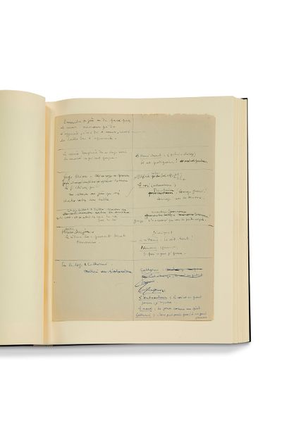 COCTEAU Jean (1889 - 1963) MANUSCRIT autographe, La Princesse de Clèves, avec lettres...