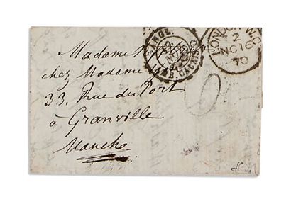 null 1870年的战争。菲律宾 一套15封用外交邮袋携带的信件，1870年10月至1871年1月。
一套特殊的外交袋中携带的信件。
只有美国驻巴黎大使E.B...