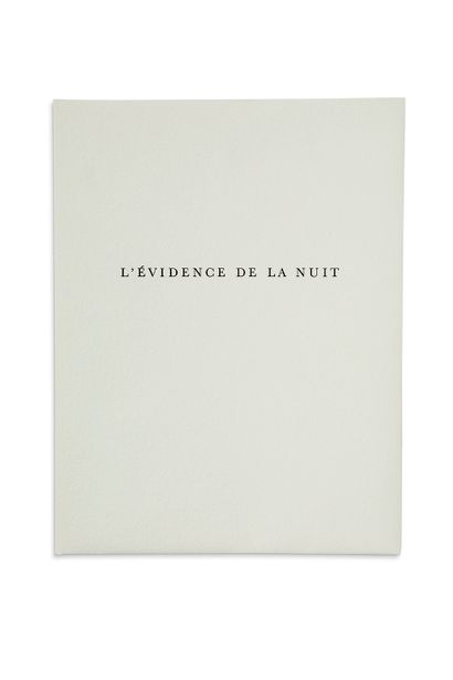 ZAO WOU-KI (1920-2013). PEYRÉ Yves (né 1952) L'Évidence de la nuit (Geneva, Éditions...