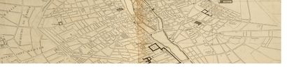 [杜尔哥的计划]。路易斯-布雷特 (?-1737)
巴黎平面图，始于1734年，根据米歇尔-艾蒂安-涂尔干先生的命令绘制而成。
巴黎：1739年。
大对开本，一个总的集会计划和20个编号的计划，在双页上，安装在标签上，第18和19号一起。当代酒红色摩洛哥，带肋的书脊上有百合花，板上有大花边，角上有百合花，中央有巴黎市的徽章，内缘和切口有装饰，边缘镀金。
这幅最著名的巴黎地图的首次印刷。
制作于18世纪上半叶的巴黎地图被称为...