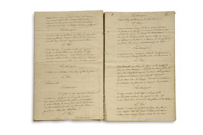 LAMARTINE Alphonse de (1790-1869) MANUSCRIT autographe, Chant du Sacre, 1825 ; cahier...