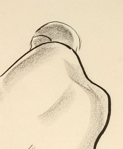 SANYU (1895-1966) Nu de dos
Ink on paper, signed in the middle right
43,8 x 27 cm...
