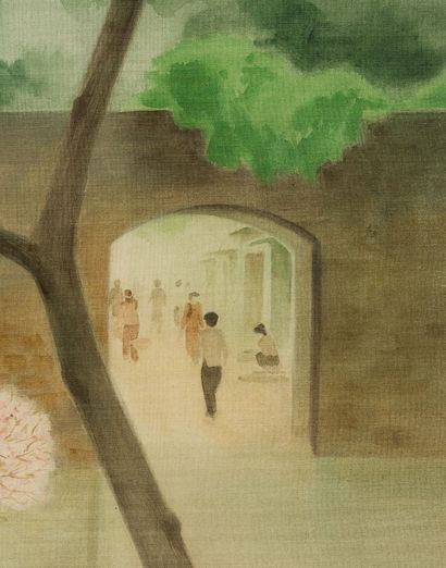 LƯƠNG XUÂN NHỊ (1914-2006) Préparation de la fête du Têt
35,5 x 49 cm - 14 x 19 1/4...