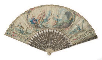null LOT OF FANS
Lot composed of ten fans of which nine of gouache paper and vellum...