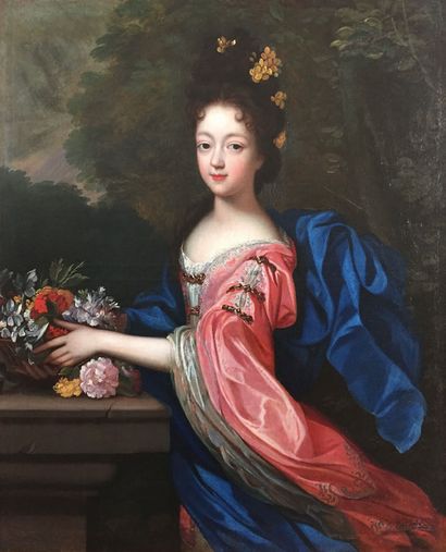 LOUIS ELLE, DIT FERDINAND LE JEUNE PARIS, 1649 - 1717, RENNES Portrait of Anne Marie...