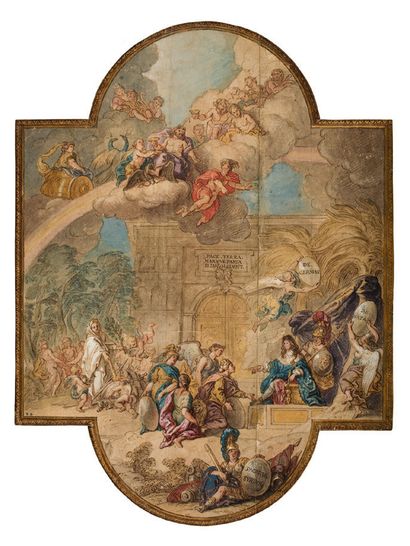 CHARLES DE LA FOSSE PARIS, 1636 - 1716 Allegory of the peace treaty between Louis...