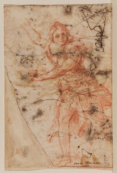GIUSEPPE BARTOLOMEO CHIARI LUCCA OU ROME, 1654 - 1727, ROME 阿尔菲斯和阿雷瑟斯 
约1670-1690年
布面油画（椭圆）
132...