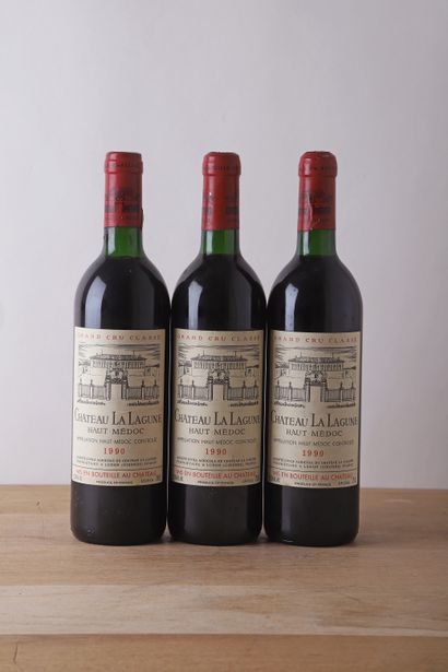 null 3 B CHÂTEAU LA LAGUNE (1 B.G; 1 T.L.B.+; 1 T.L.B; 1 圆顶胶囊) - 1990 - GCC3 Hau...