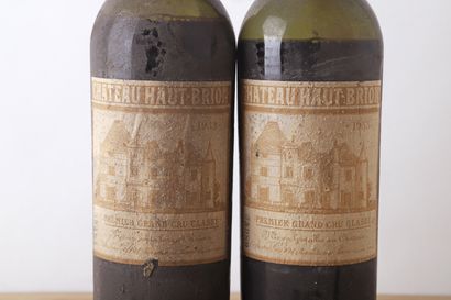 null 2 B CHÂTEAU HAUT-BRION (1 M.E.; 1 B.E; e.t.h. dont 1 e.a; c.c.à c.a.) - 1933...