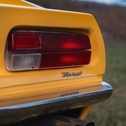 1975 MASERATI Merak 3.0 法国收藏家的执照
底盘编号122US1458

几年前从美国进口，然后按欧洲配置进行翻新
发动机由SM2A Ga...