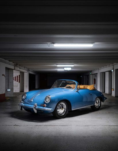 1964 Porsche 356 SC Cabriolet 法国收藏家的执照
底盘编号159451

由蒙彼利埃的保时捷中心进行出色的修复
严格的出厂配置，匹配的数字和匹配的颜色
最近的专业知识，重要的修复后续文件，大量的发票
完美的机械状态，完全修复后行驶了3,000公里
理想的保时捷356，准备在今年夏天驾驶

保时捷356毫不逊色于德国品牌在七十年前生产的第一款车型。它是在第二次世界大战期间由费里-保时捷在大众甲壳虫的机械基础上设计的，目的是为了经济，并由埃尔温-科门达设计，两人当时都是奥地利格明德的侨民。正是在这个城市，1948年生产了第一辆原型车和第一个系列的356s。然后，整个生产在1950年转移到斯图加特。第一系列被称为Pre-A，在美国立即取得了商业上的成功。特别是在好莱坞演员中。
这里展示的保时捷356是在1964年9月首次上路的。
这辆车被涂成电子邮件蓝，编号为6403，内饰为米色皮革。这辆车由蒙彼利埃的保时捷中心完全修复，对其真实性和细节有着罕见的关注。根据保时捷数据卡和品牌提供的带有序列号的真实性证书，该车的数字匹配良好，并尊重其出厂配置。所做的工作有照片和零件发票记录：该车已被剥离到裸露的金属，内饰完全用高质量的皮革重新制作，线束被翻新，机械装置被重建，保留了原有的1600型616/6元素。自修复以来，该车只行驶了3000公里，并已准备好为下一位收藏家提供更多的服务。
...