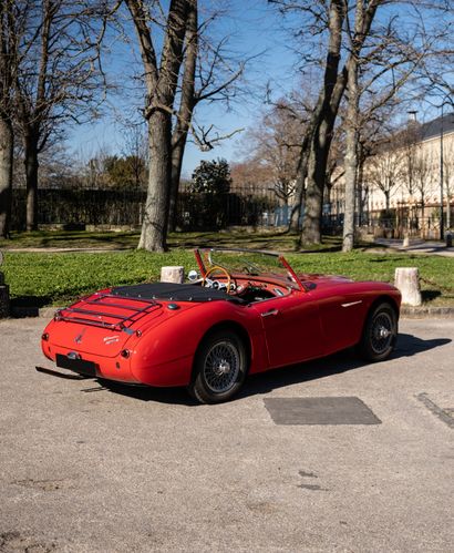 1961 AUSTIN HEALEY 3000 MK2 BT7 法国车辆登记
底盘编号HBT7L/15116

1961年底的罕见例子，最初配备了3个化油器
自1997年以来一直是同一个车主，前一个车主保留了该车28年，都是法国人
非常漂亮的抛光内饰，Rosso...