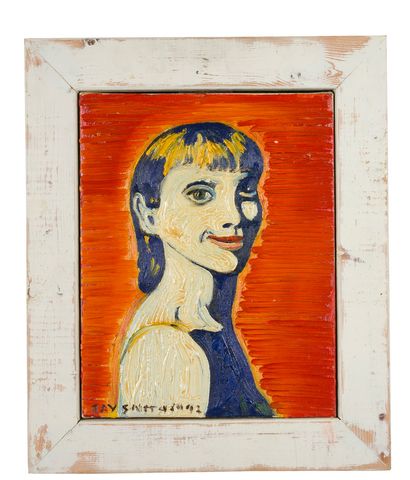 RAY SMITH (né en 1959) Sans titre, 1992
Oil on canvas
51 x 43 cm
20 5/64 x 16 59/64...