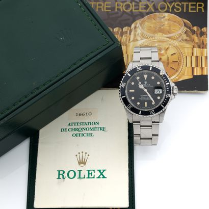 ROLEX ROLEX
Submariner 
Ref. 16610
No. L797259
Diver's wrist watch in steel. Round...