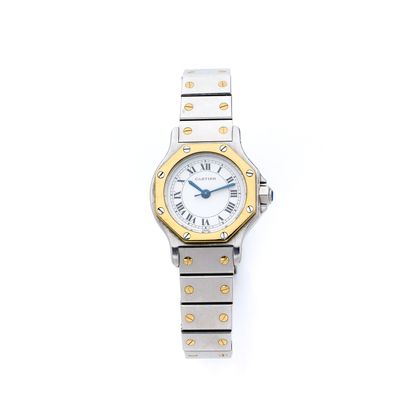 CARTIER CARTIER
Santos
No. 090736851
Ladies' wristwatch in steel and 18k (750) yellow...
