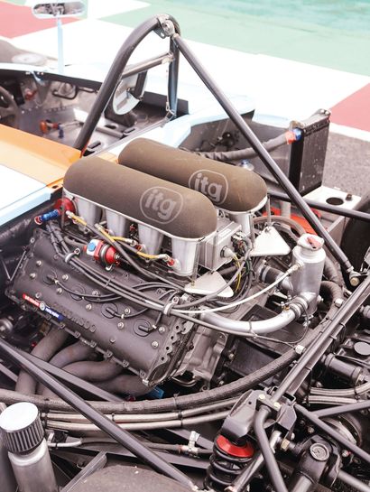 1969 - MIRAGE M3 SPYDER, CHÂSSIS 001 底盘：铝制单壳
车身：铝
重量：640公斤
尺寸：2400毫米/1490毫米
发动机：福特Cosworth...