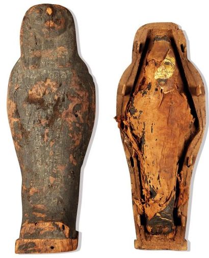 null Sarcophage d'Osiris végétant. Le sarcophage possède un couvercle en forme d'Horus...