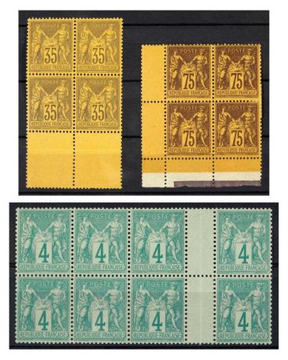 FRANCE - XXe siècle Collection - Ensemble de timbres-poste neufs, depuis les dernières...