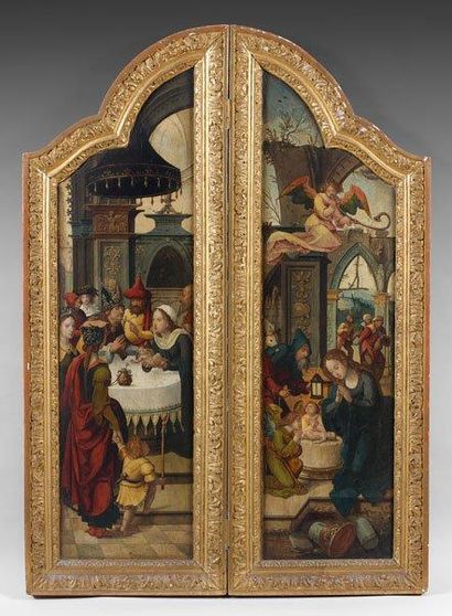 Attribué à Pieter COECK van AELST (1502-1550) La Présentation au temple, La Circoncision...