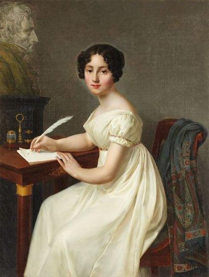 Henri François RIESENER (1767-1828) Alix de Montmorency, Duchesse de Talleyrand Toile...