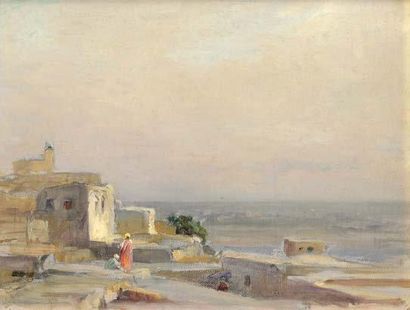 Georges RICARD-CORDINGLEY (1873-1939) Rabat, Maroc, 1933 Huile sur toile marouflée...