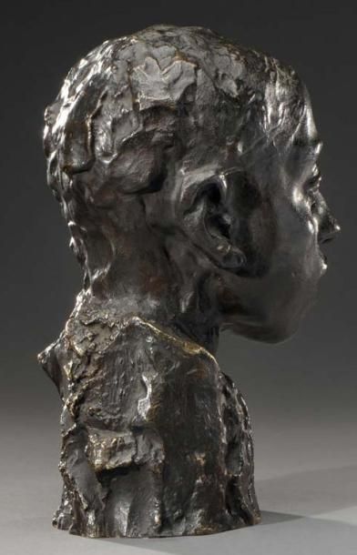 Camille CLAUDEL (1864-1943) Etude pour la tête d'Hamadryade Bronze fonte Blot (1908)....