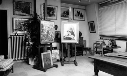 PAUL WAENDENDRIES (1911-1991) Vue d'Espagne Aquarelle, signée en bas à droite 32...