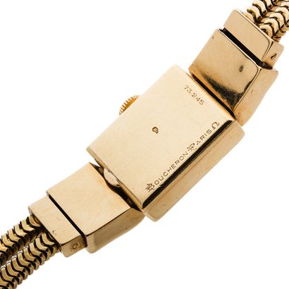 BOUCHERON / OMEGA BOUCHERON / OMEGA
No. 73.245
Vers 1960
Montre bracelet de dame...