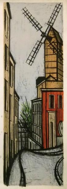 BERNARD BUFFET (1911-1989) «Paris grand paravent» Exceptionnel paravent présentant...