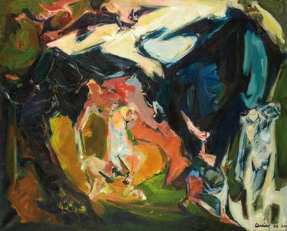 Philippe SABY-VIRICEL dit ARTIAS (1912) Composition, 1962 Huile sur toile signée...