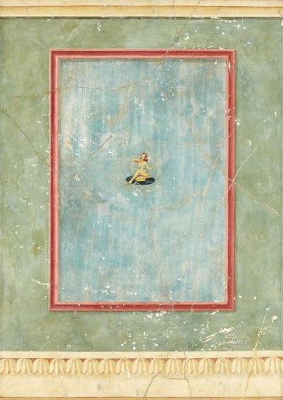 Steve BUTCHER (XXe) Wallwork, goddess series, 50/1950 Erato XIV Technique mixte sur...
