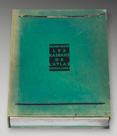 Jacques MAJORELLE Les kasbahs de l'Atlas P. Meynial 1930. in folio en ff. Emboîtage...