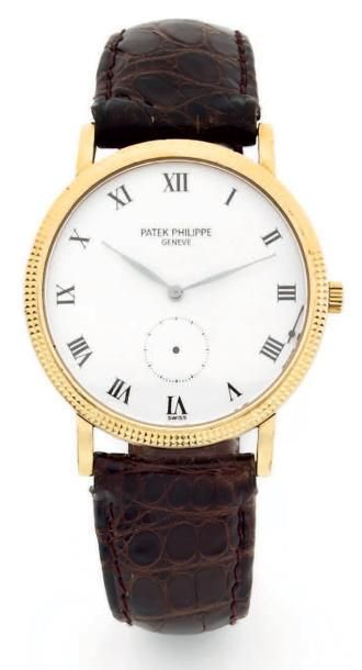 PATEK PHILIPPE Modèle Calatrava clou de Paris ref 3919. Contemporaine. Boitier or...