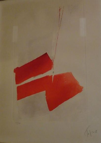 PIERRE TAL COAT (1905-1985) 
Composition
Aquatinte, numérotée 46/75
66 x 49,5 cm