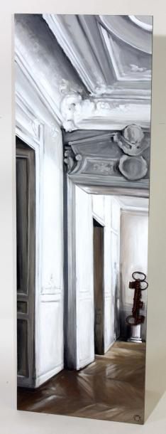 Aurelle RICHARD "Ecrin" Toile peinte, clés 120x40 cm www.aurelle.richard.over-bl...