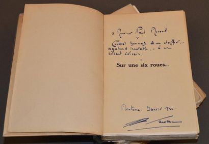 Henry VALLOTON-WARNERY Sur une six-roues. Lausanne, éditions Spes 1927. 1 vol. in-1é...