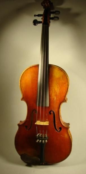 null Beau Violon de Joseph Hel, fait à Lille année 1892 n°292 359 mm Etui et deux...