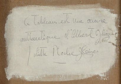 Albert GLEIZES (1881-1953) Composition, circa 1923 Huile sur toile, signée en bas...
