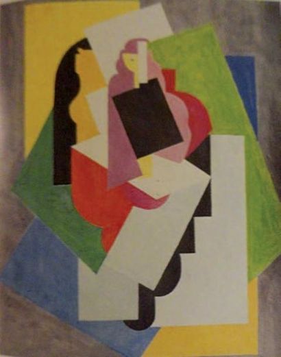 Albert GLEIZES (1881-1953) Composition, circa 1923 Huile sur toile, signée en bas...