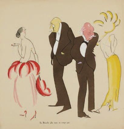 CHASTEL Le Trust des perles. Deauville 1921. In-folio carré en ff. sous couv. Illustrée...