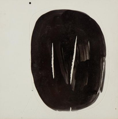 Lucio FONTANA (1899-1968) Concetto spaziale, 1959 Aquarelle et huile noire sur papier....