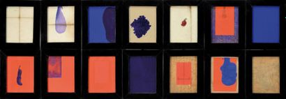 James BROWN (né en 1951) The 14 stations, 1990 Suite de quatorze compositions abstraites....